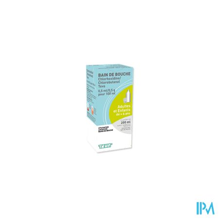 CHLORHEXIDINE/CHLOROBUT TEVA 200ML