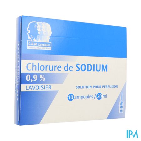 Lavoisier Sodium Chlorure 0.9% Solution Injectable 20ml 10