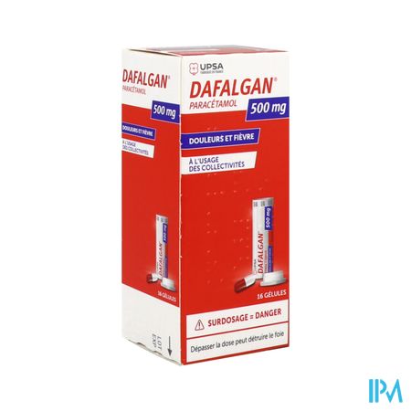 DAFALGAN 500MG GELULE 16 TUBE