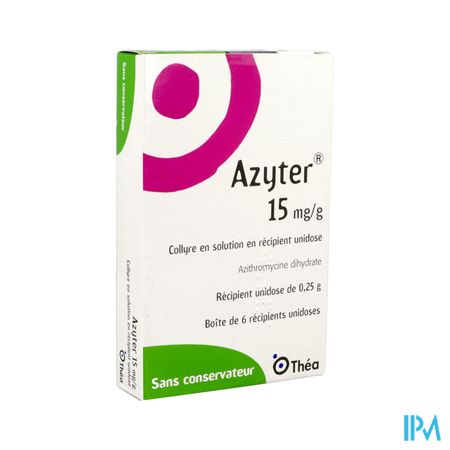 Azyter 15mg/g Collyre 0g25 Unidose 6 — Pharmacie Européenne 24/24 by Nexum