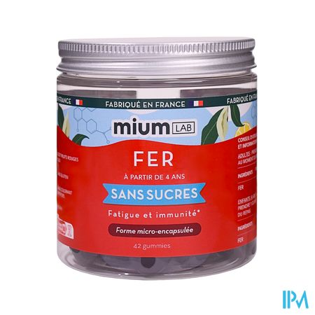 MIUMLAB S/SUC FER GUMMIE 42