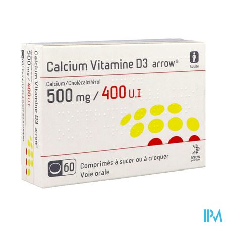 CALCIUM D3 500MG/400UI ARROW CPR60