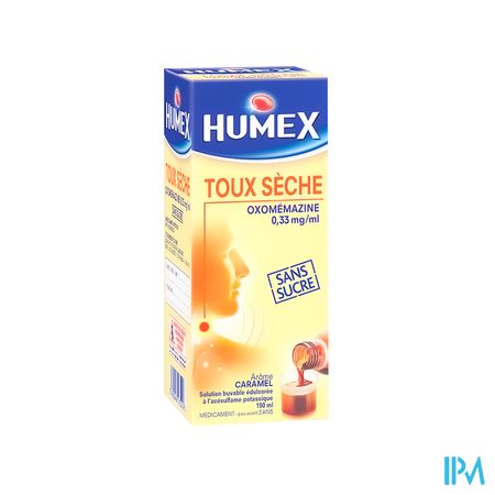 Humex Toux Seche Oxomemazine 0mg33/ml Sans Sucre Solution Buvable 150ml