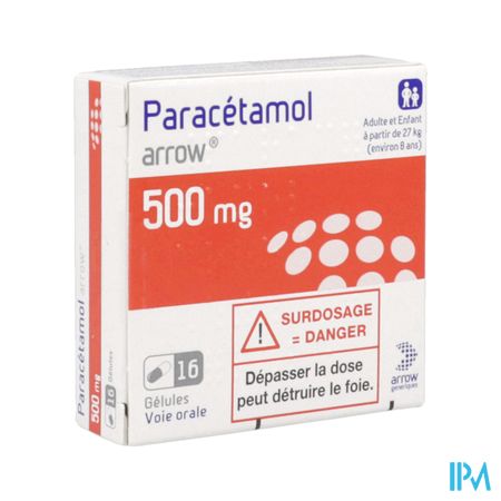 PARACETAMOL 500MG ARROW GELULE 16.
