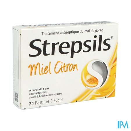 STREPSILS MIEL CITRON PAST 24