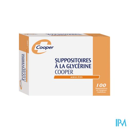 Cooper Suppositoire Glycerine Adulte 100