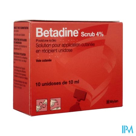 BETADINE SCRUB 4% 10ML 10