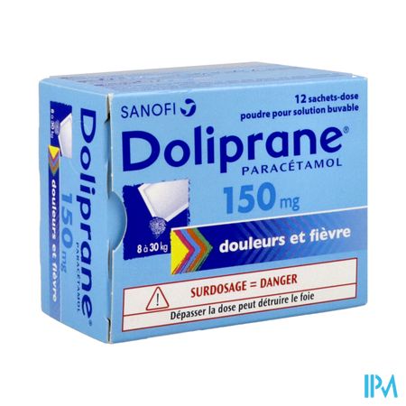 DOLIPRANE 150MG SACHET 12