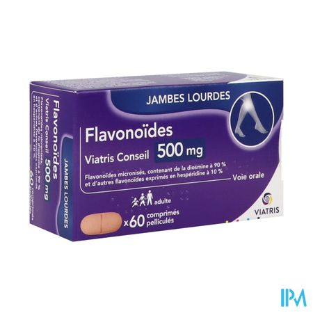 Flavonoides Mylan Conseil 500mg Comprime Pellicule 60