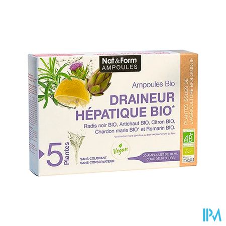 NAT&FORM AMP DRAIN HEPAT BIO10ML20