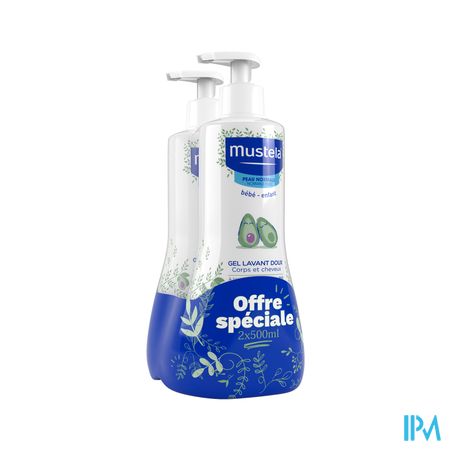 MUSTELA BB GEL LAV DOUX PN 500MLX2