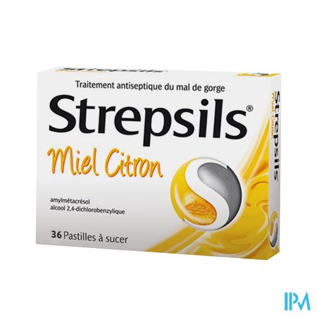 STREPSILS MIEL CITRON PAST 36