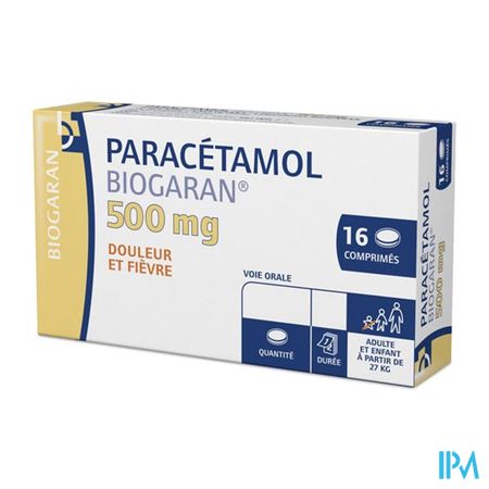 PARACETAMOL 500MG BIOG CPR 16
