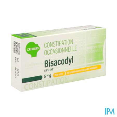 Bisacodyl Cristers 5mg Comprime Gastroresistant 30