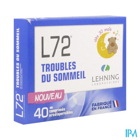 Lehning l 72 Comprime Orodispersible 40