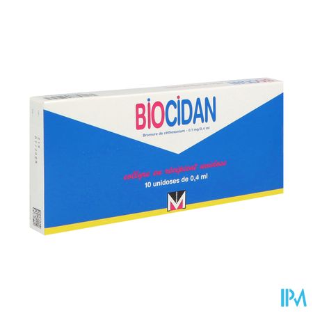 BIOCIDAN 0,1mg/0,4ml Collyre 10Unidoses