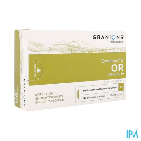 Granions Or Solution Buvable Ampoule 2ml 30