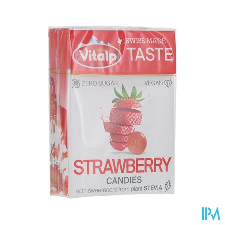 Vitalp Bonbons Sans Sucre Fraise 25g