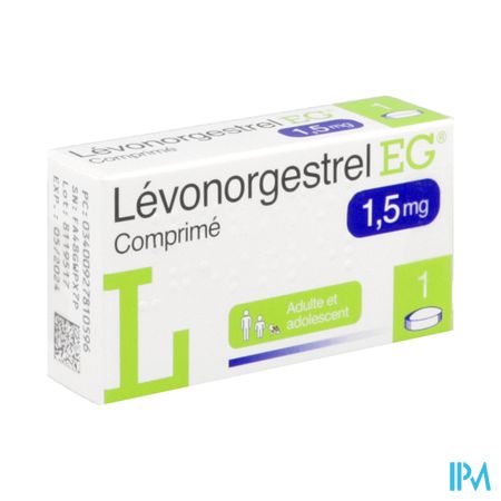 LEVONORGESTREL 1,5MG EG CPR 1