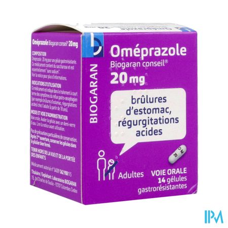 OMEPRAZOLE 20MG BIOG CONS GEL 14