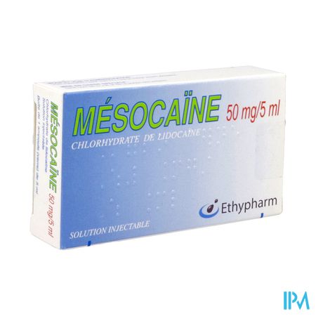 Mesocaine 50mg/5ml Solution Injectable Ampoule 5ml 1 — Pharmacie Européenne 24/24 by Nexum