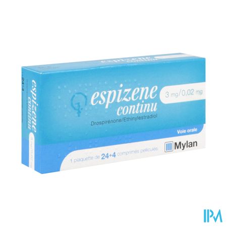 Espizene Continu 0mg02/3mg Comprime 28 X1