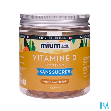 MIUMLAB S/SUC VITAMINE D GUMMIE 42